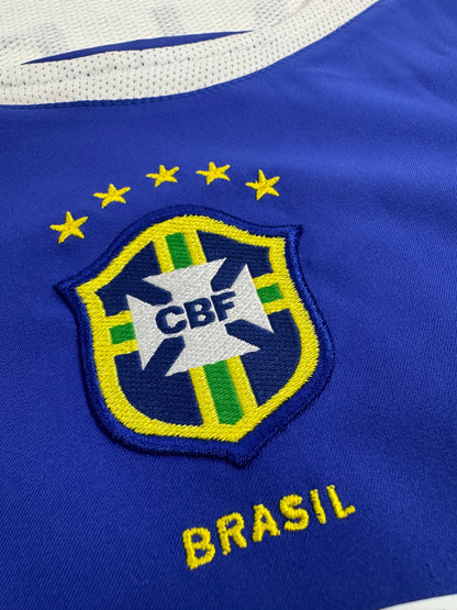 2004/05 NIKE T90 BRAZIL AWAY JERSEY RONALDINHO 10 (M)