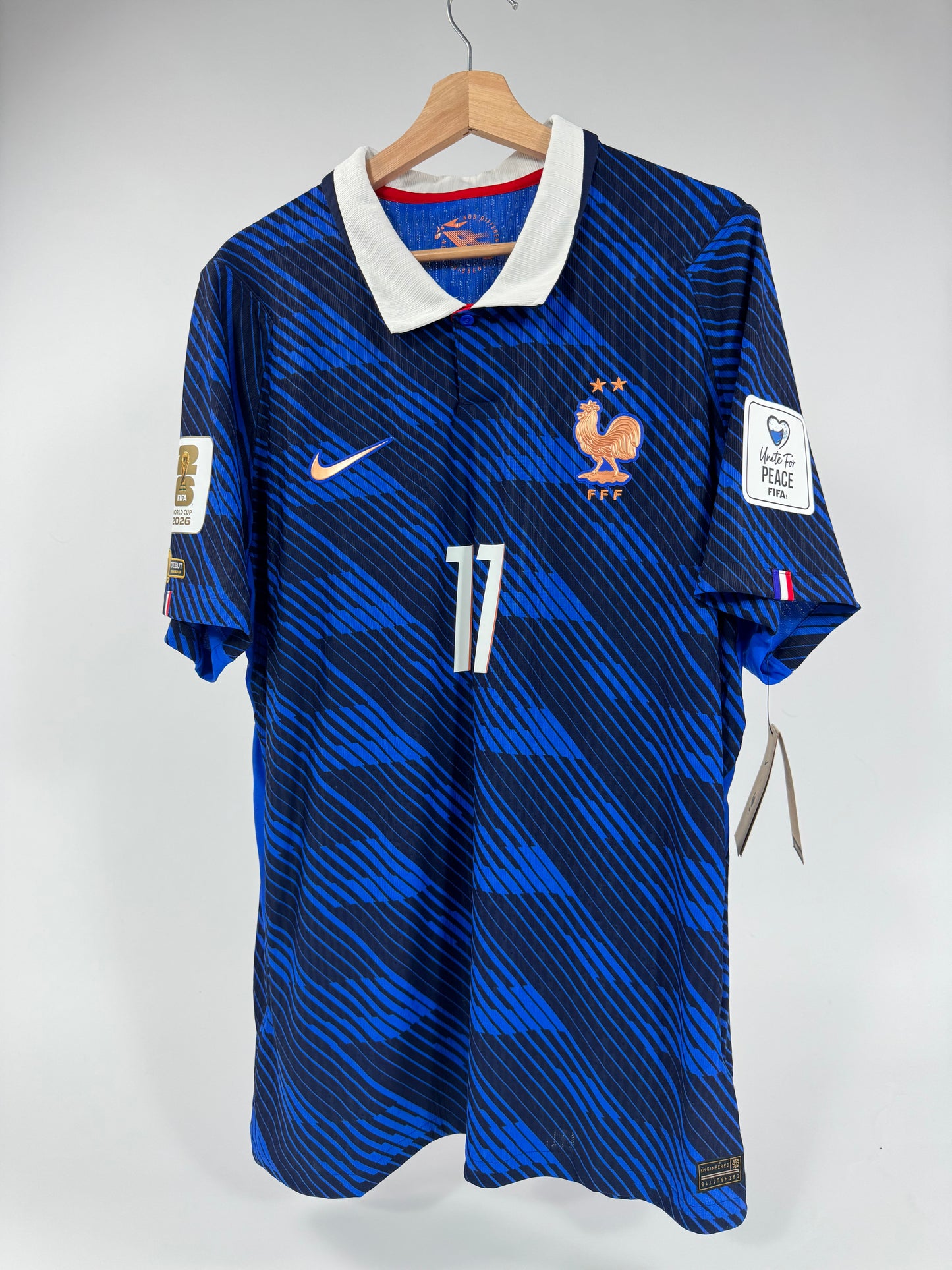 2026 NIKE FRANCE HOME JERSEY OLISE 11 AUTHENTIC PLAYER VERSION NEW WITH TAGS (XL)