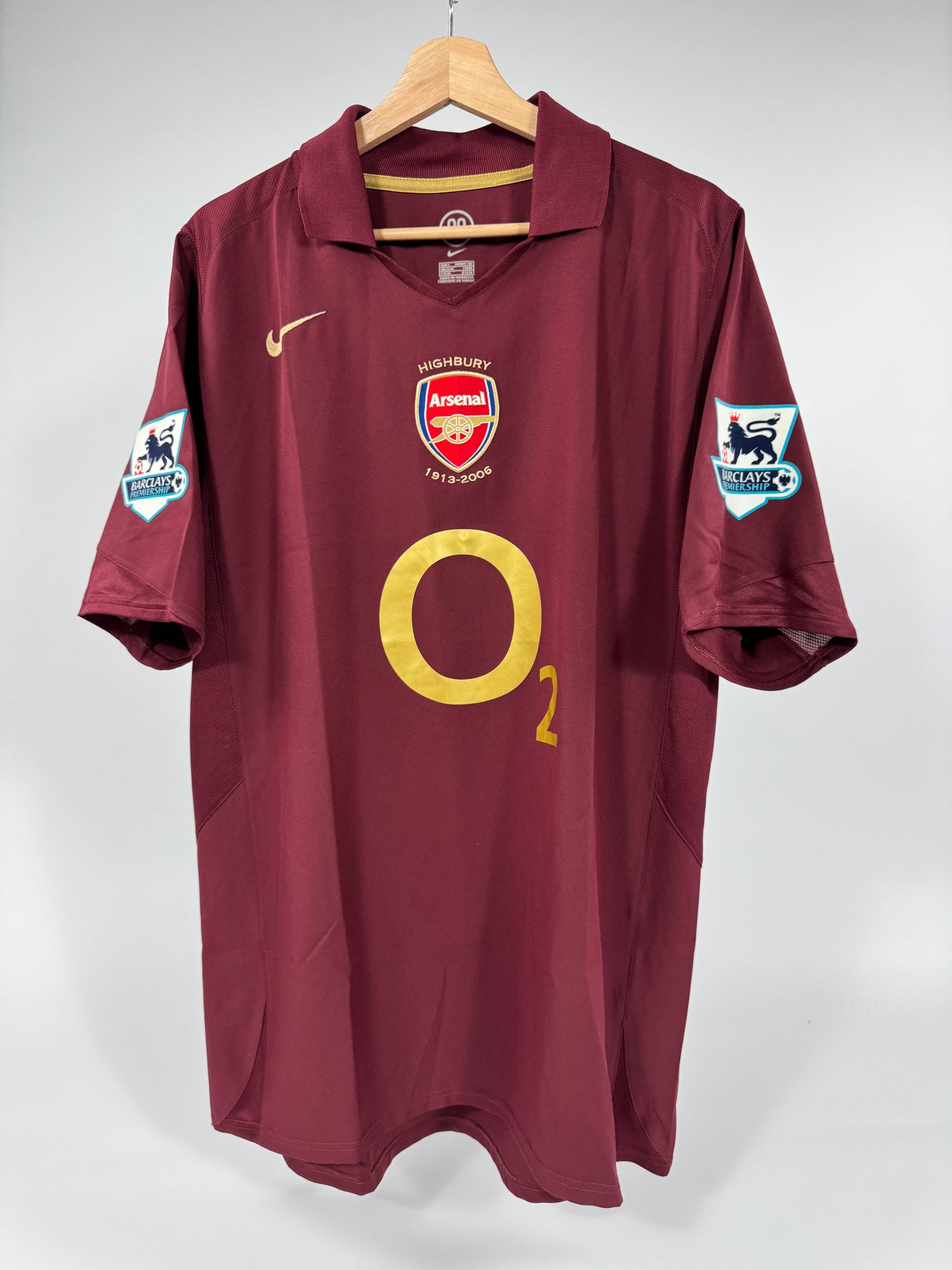 2005/06 NIKE T90 ARSENAL JERSEY HENRY 14 (L)