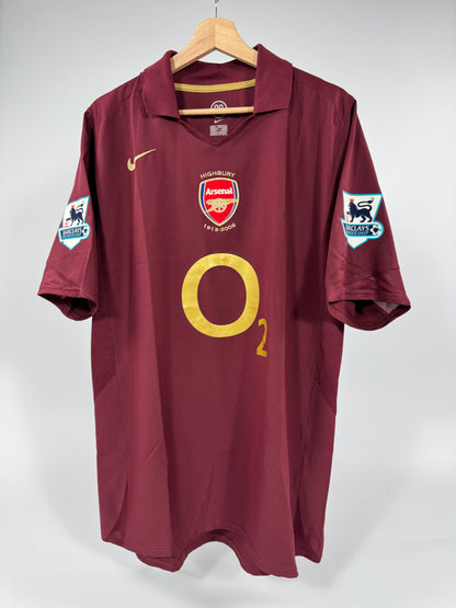 2005/06 NIKE T90 ARSENAL JERSEY HENRY 14 (L)