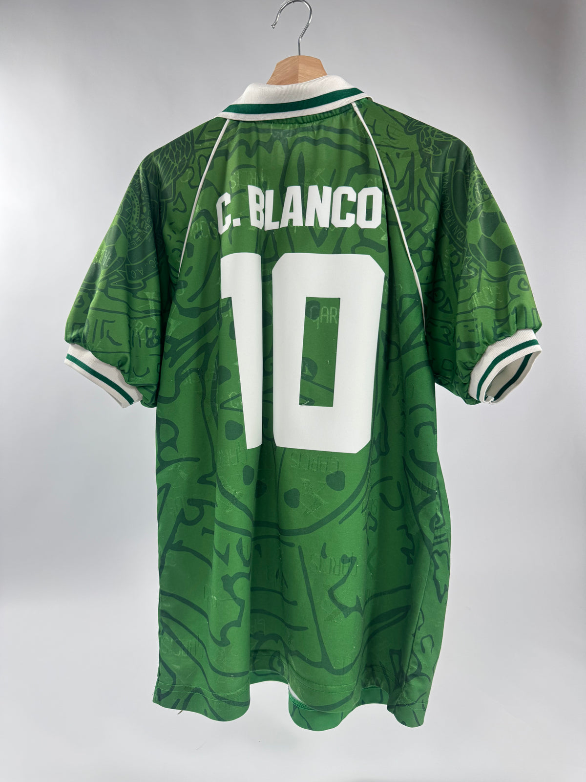 1999 GARCIS MEXICO HOME JERSEY CUAUHTÉMOC BLANCO 10 (M)