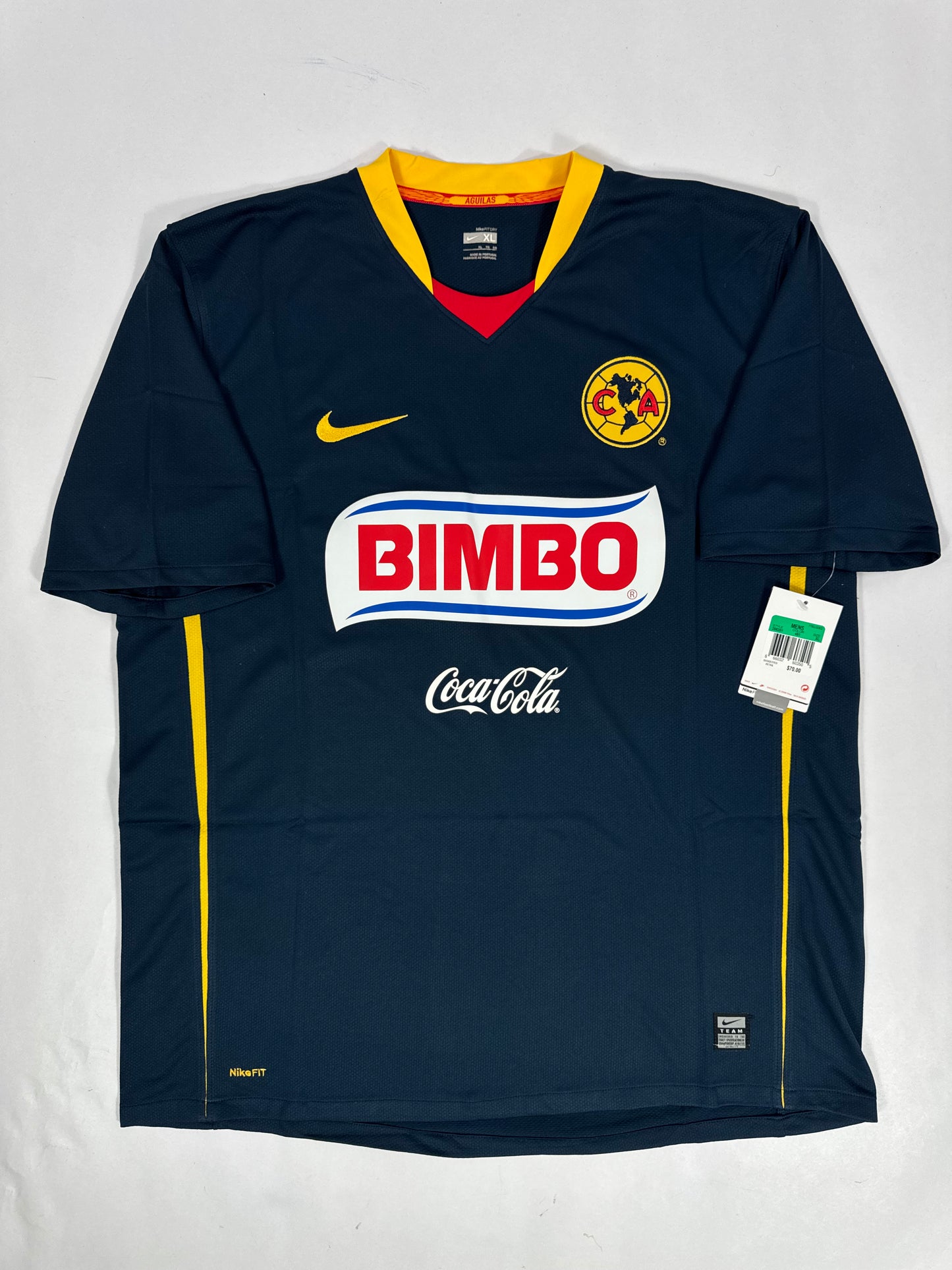 2008/09 NIKE CLUB AMERICA HOME JERSEY NEW WITH TAGS(XL)