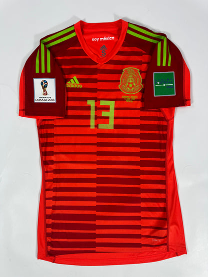 2018 WORLD CUP ADIDAS MEXICO GK JERSEY OCHOA 13 PLAYER ISSUE (UTILERIA) (S)