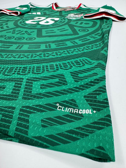2026 ADIDAS MEXICO HOME JERSEY BRIAN GUTIERREZ 26 NEW WITH TAGS MEXICO VS SOUTH AFRICA DEBUT JERSEY (M)