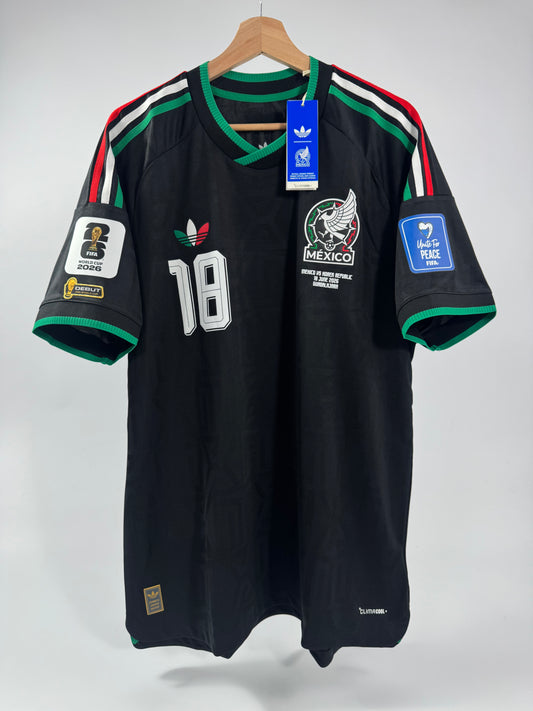 2026 ADIDAS MEXICO THIRD JERSEY AUTHENTIC PLAYER VERSION OBED VARGAS 18 (XL) NEW WITH TAGS