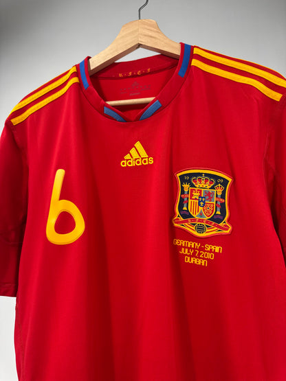 2010 ADIDAS SPAIN HOME JERSEY INIESTA 6 (L)