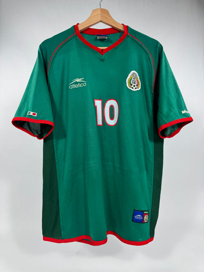 2002 ATLETICA MEXICO HOME JERSEY CUAUHTEMOC BLANCO 10 (XL)