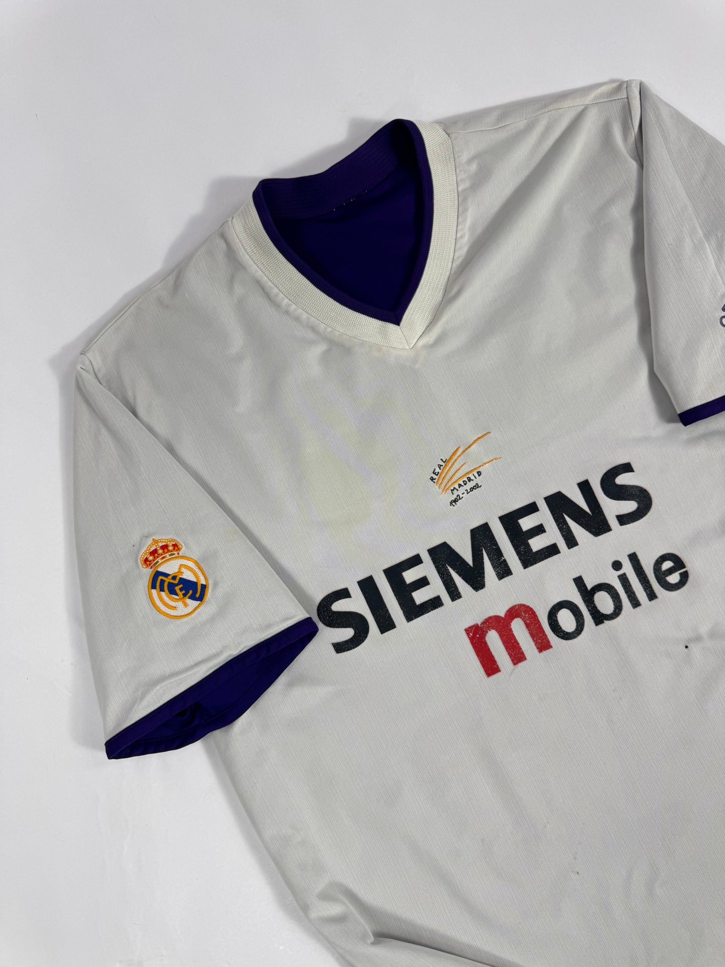 2002/03 ADIDAS  REAL MADRID CENTENARY 3RD JERSEY ZIDANE 5-(M)