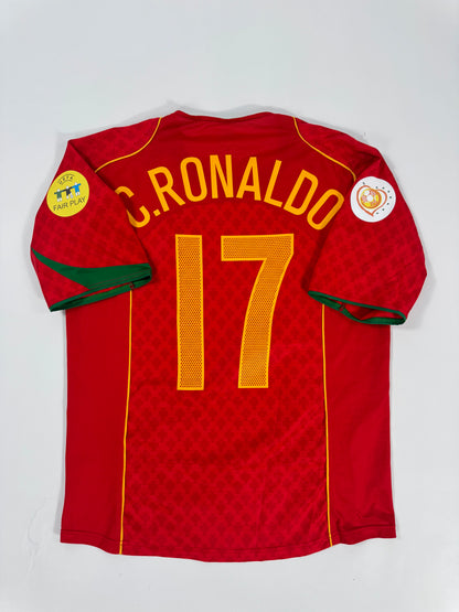 2004/05 NIKE T90 PORTUGAL HOME JERSEY CRISTIANO RONALDO 17 (M)