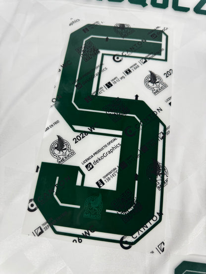2026 OFFICIAL MEXICO WORLD CUP AWAY NAME SET JOHAN VAZQUEZ 5