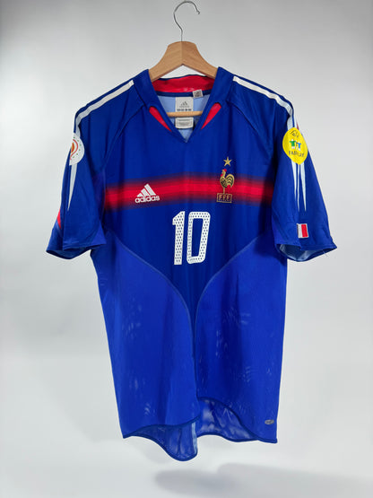 2004 ADIDAS FRANCE HOME JERSEY ZIDANE 10 (M)