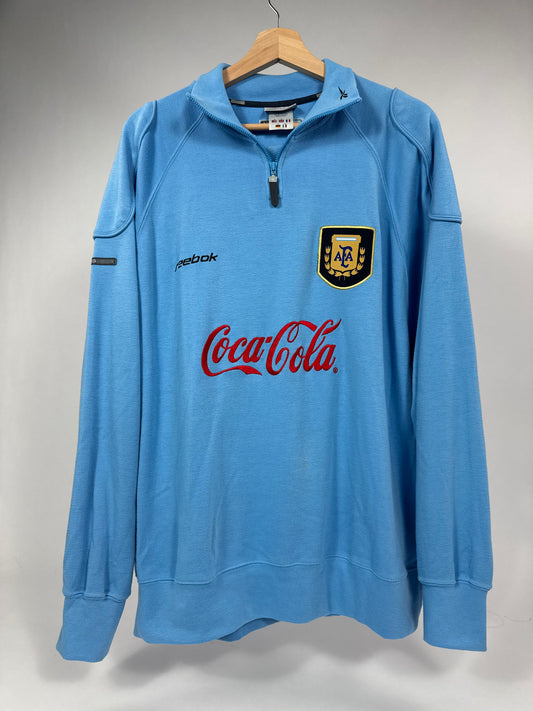 1999 REEBOK ARGENTINA TRAINING QUARTER ZIP-(M) oversized