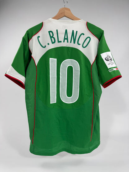 2004/05 NIKE T90 MEXICO HOME JERSEY CUAUHTEMOC BLANCO 10 PLAYER ISSUE UTILERIA (M)