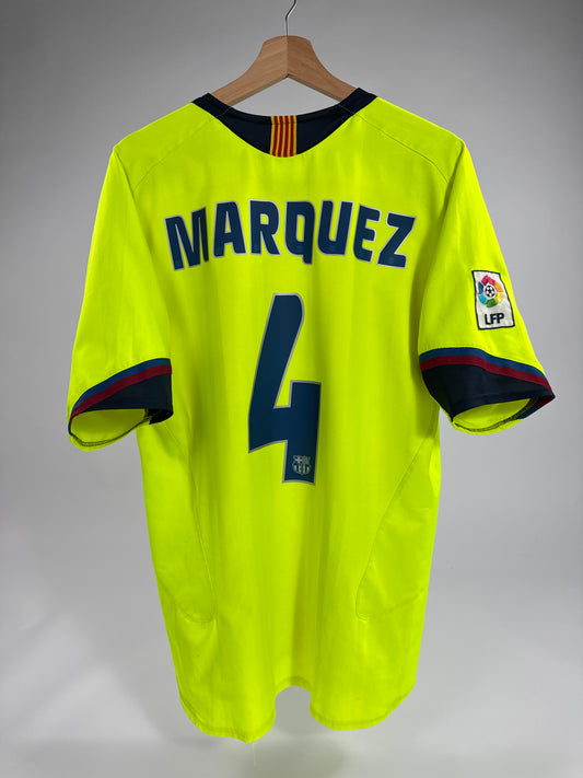 2005/06 NIKE T90 FC BARCELONA AWAY JERSEY RAF MARQUEZ 4 (L)