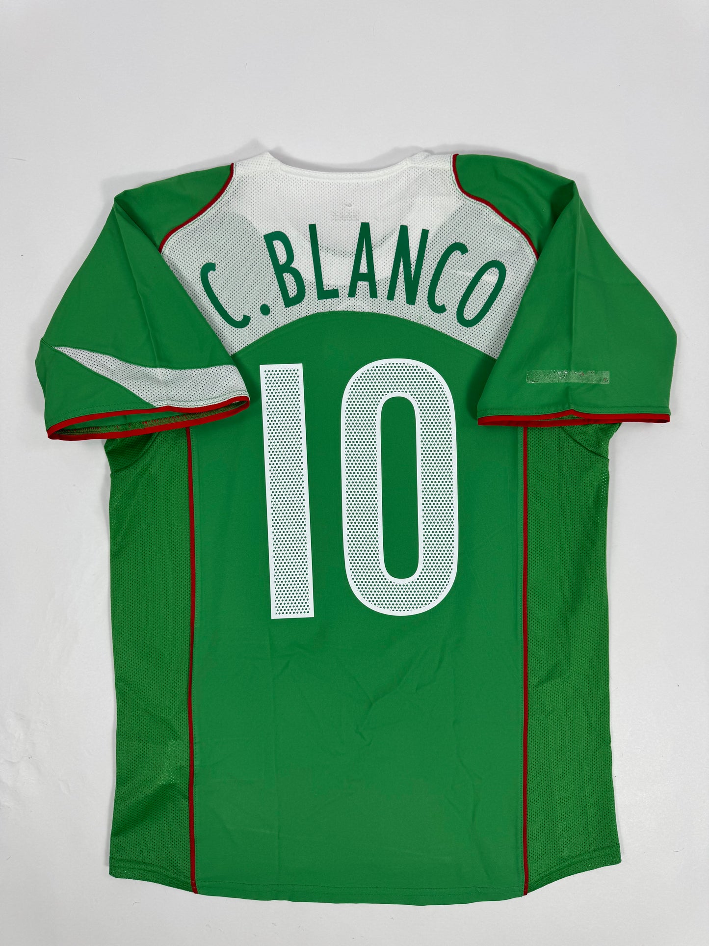 2004/05 NIKE T90 MEXICO HOME JERSEY CUAUHTEMOC BLANCO 10 (S)