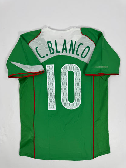 2004/05 NIKE T90 MEXICO HOME JERSEY CUAUHTEMOC BLANCO 10 (S)