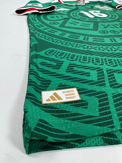 2026 ADIDAS MEXICO HOME JERSEY JULIÁN QUIÑONES 16 AUTHENTIC PLAYER VERSION (L)