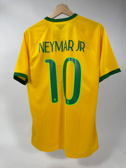 2014 NIKE BRAZIL HOME JERSEY NEYMAR JR 10-(M)
