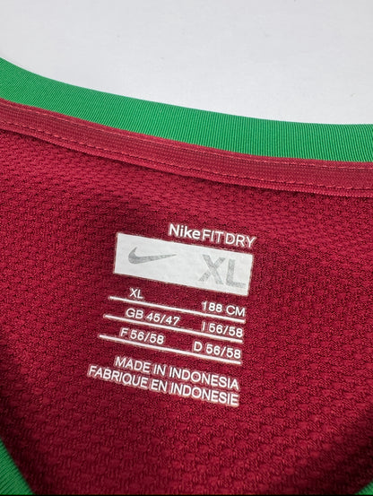 2006 NIKE PORTUGAL LONG SLEEVE HOME KIT CRISTIANO RONALDO 17-(XL)