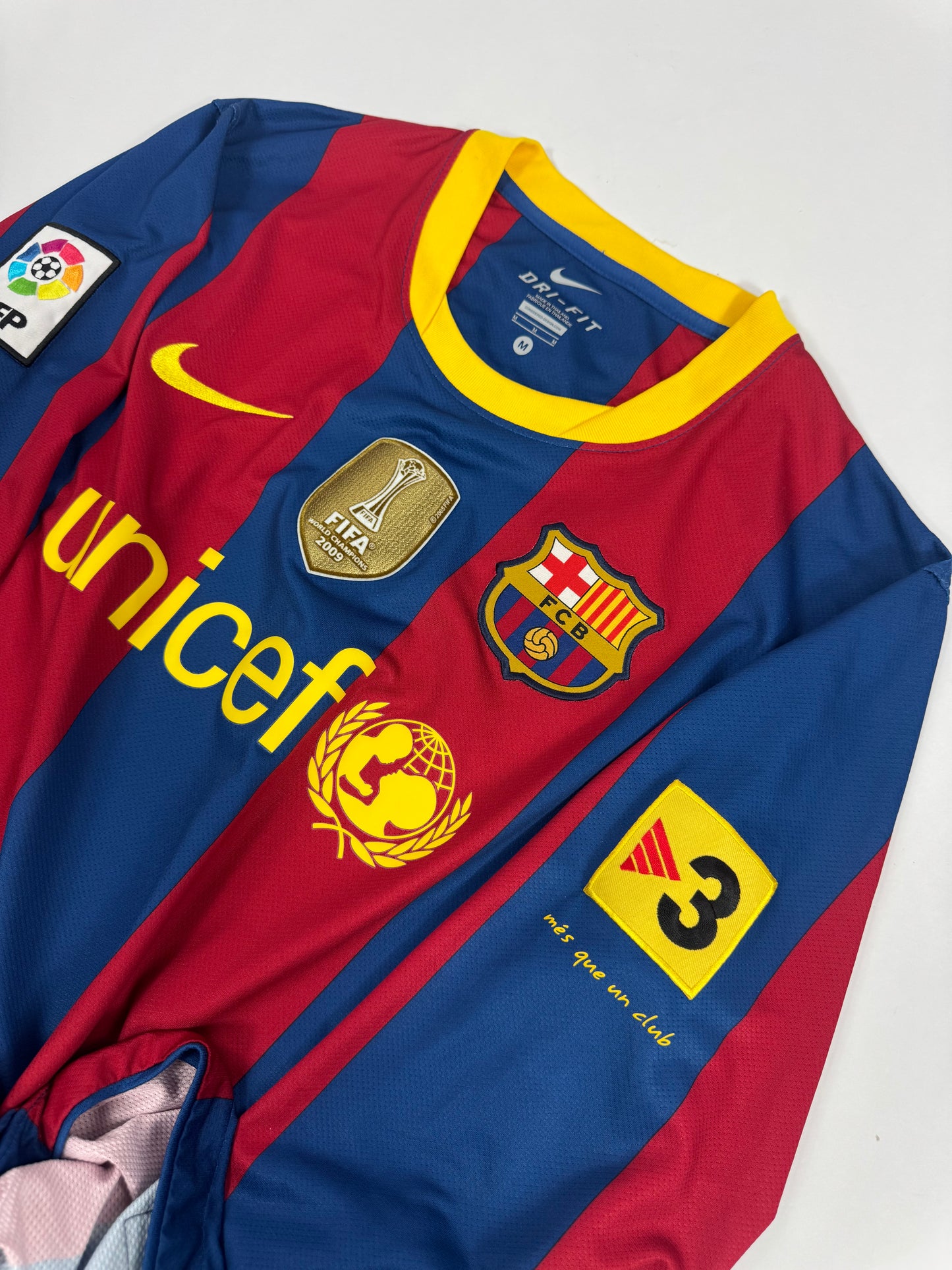 2010/11 NIKE FC BARCELONA HOME JERSEY LONG SLEEVE DAVID VILLA 7-(M)