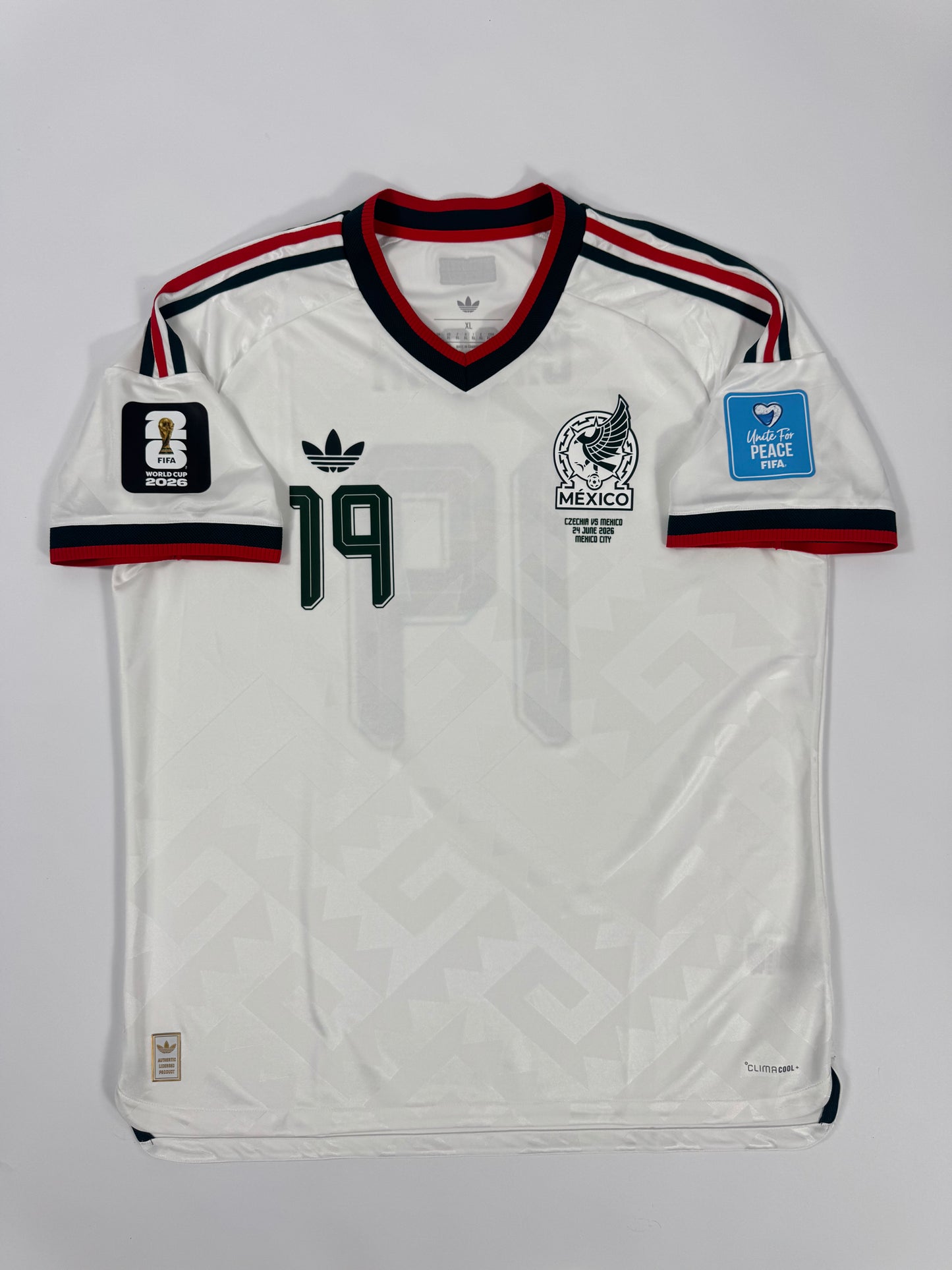 2026 WORLD CUP ADIDAS MEXICO AWAY JERSEY GILBERTO MORA 19 (XL)MEXICO VS CZECHIA