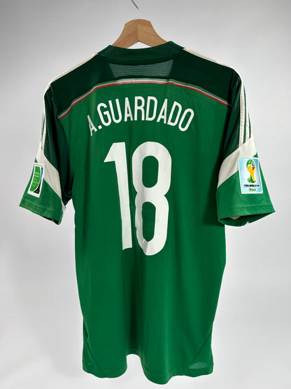 2014 ADIDAS MEXICO HOME JERSEY ANDRES GUARDADO 18 (L)
