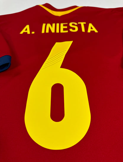 2013 ADIDAS SPAIN HOME JERSEY INIESTA 6-(L)