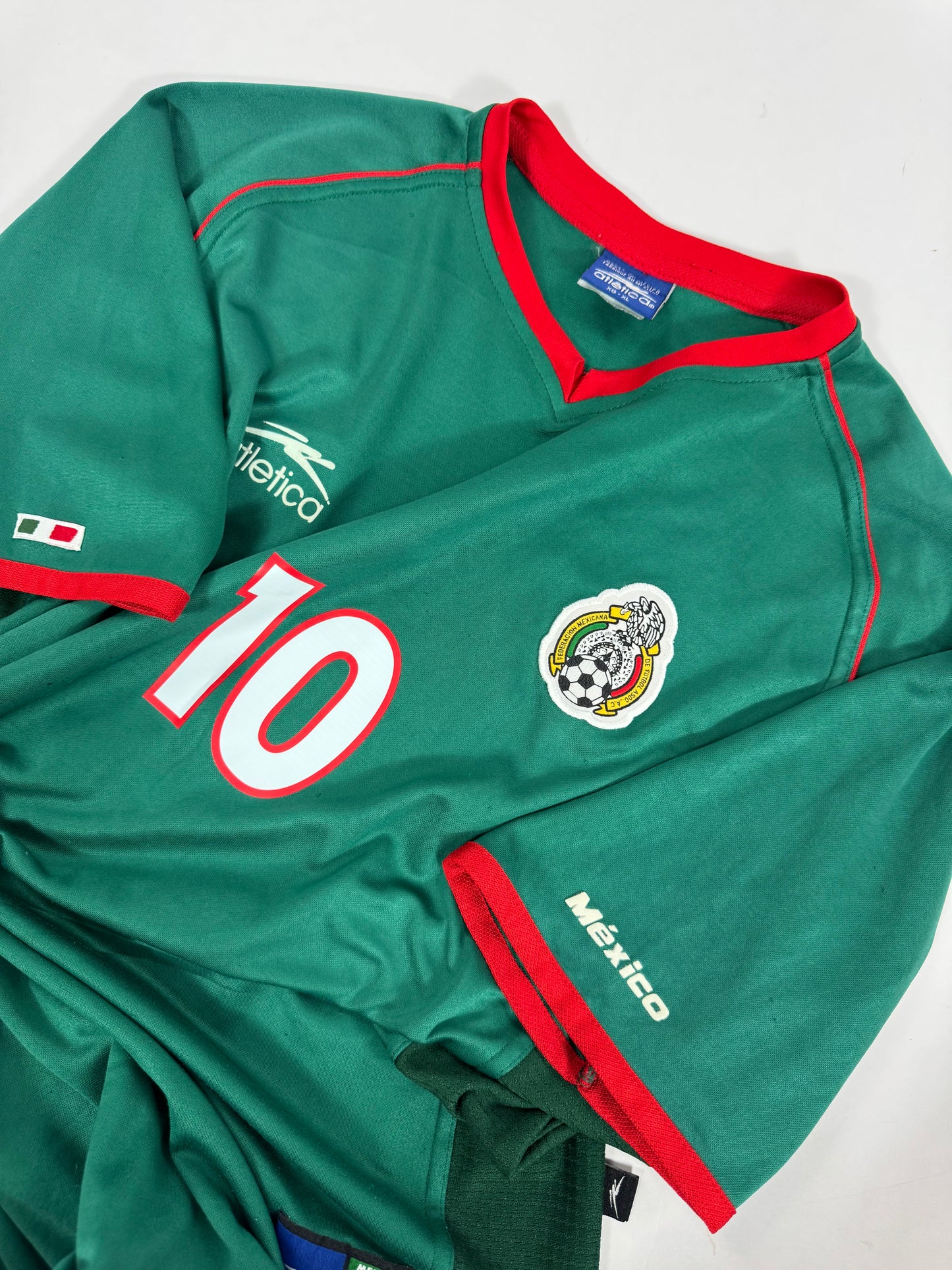 2002 ATLETICA MEXICO HOME JERSEY CUAUHTEMOC BLANCO 10 (XL)