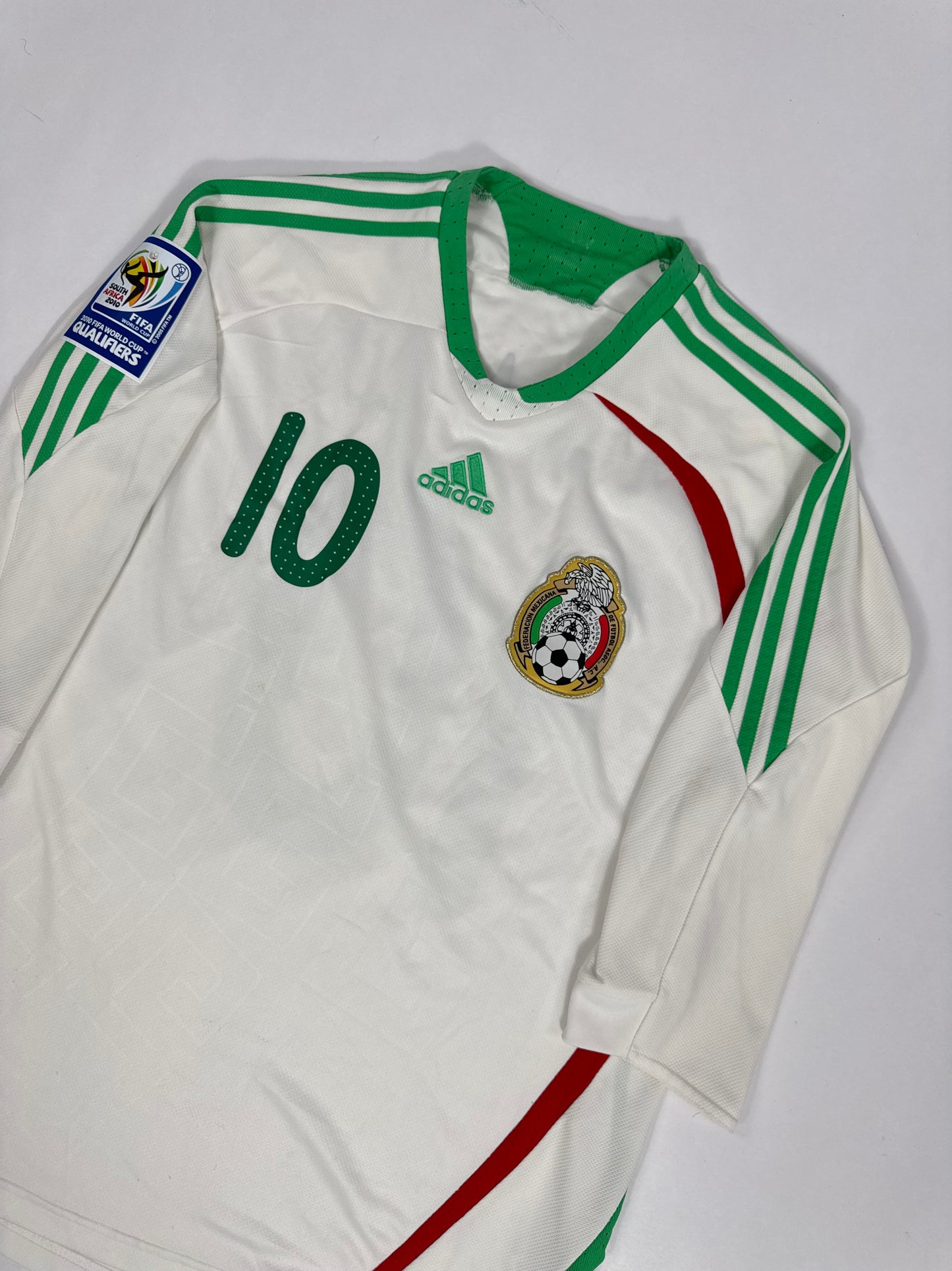 2009 ADIDAS MEXICO AWAY JERSEY CUAUHTEMOC BLANCO 10-(L)