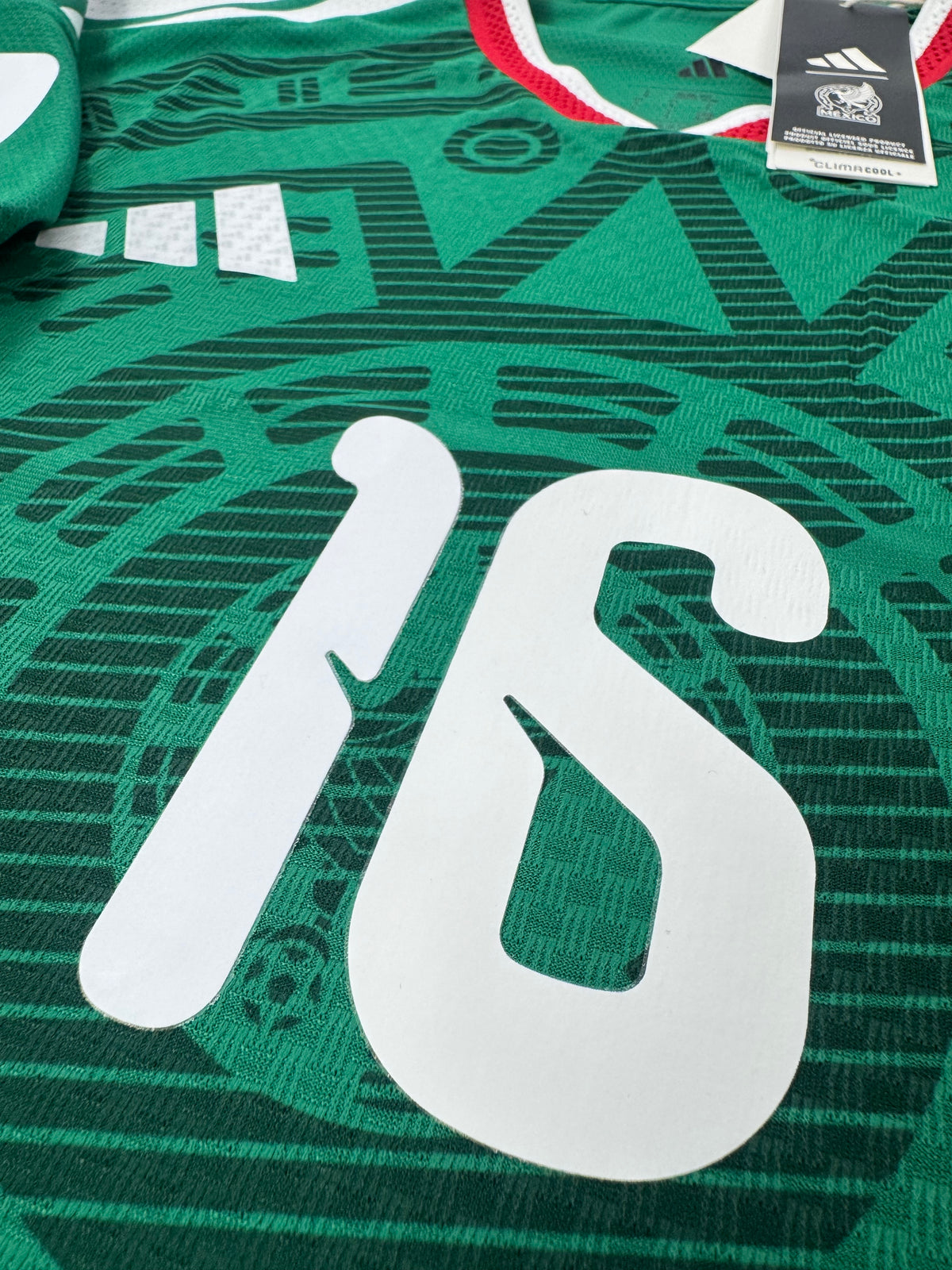 2026 ADIDAS MEXICO HOME JERSEY JULIÁN QUIÑONES 16 AUTHENTIC PLAYER VERSION (L)