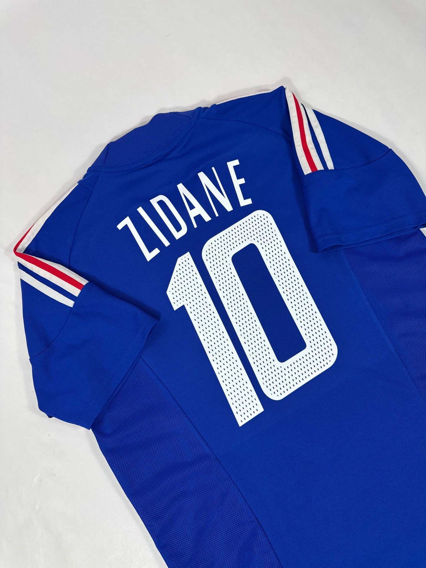 2002 ADIDAS FRANCE HOME JERSEY ZIDANE 10-(M)
