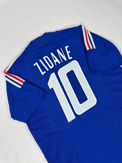 2002 ADIDAS FRANCE HOME JERSEY ZIDANE 10-(M)