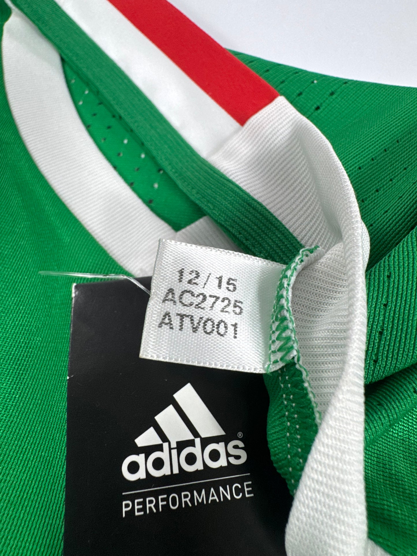 2017 ADIDAS MEXICO HOME JERSEY ADIZERO PLAYER ISSUE GIO DOS SANTOS SIZE 8 (L)