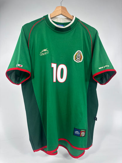 2001 ATLETICA MEXICO HOME JERSEY CUAUHTEMOC BLANCO 10 (XL)