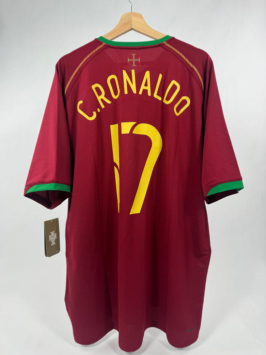 2006 NIKE PORTUGAL HOME JERSEY CRISTIANO RONALDO 17 -NEW WITH TAGS (2XL)