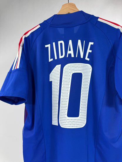 2002 ADIDAS FRANCE HOME JERSEY ZIDANE 10-(M)