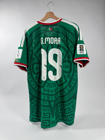 2026 ADIDAS MEXICO WORLD CUP HOME GILBERTO MORA 19 (XL) PLAYER VERSION