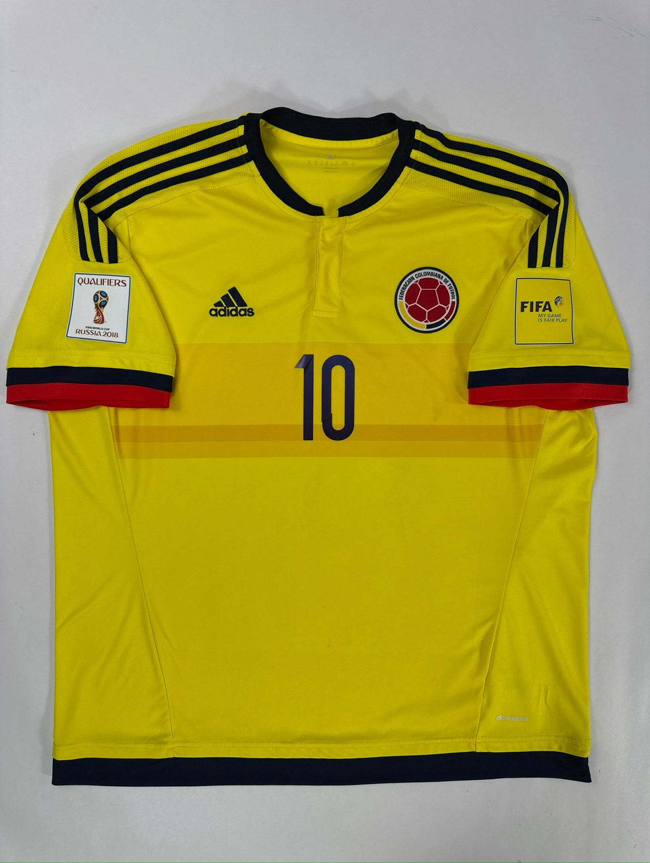 2015 ADIDAS COLOMBIA HOME JERSEY JAMES 10-(2XL)