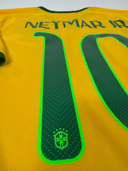 2014 NIKE BRAZIL HOME JERSEY NEYMAR JR 10 (LARGE)