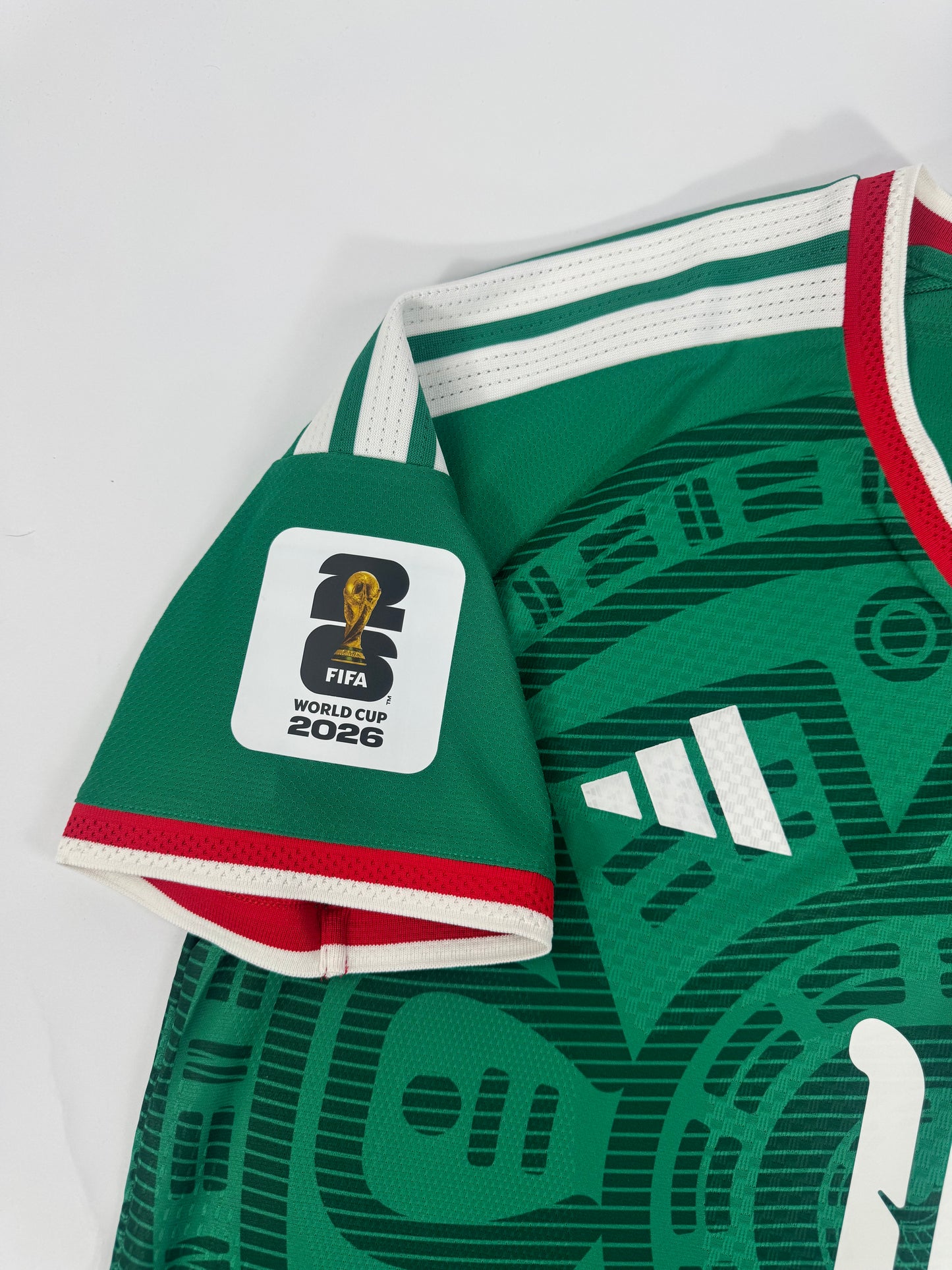 2026 ADIDAS MEXICO HOME JERSEY JULIÁN QUIÑONES 16 AUTHENTIC PLAYER VERSION (L)