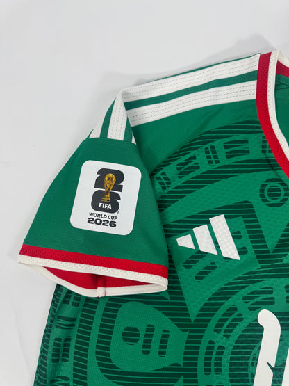 2026 ADIDAS MEXICO HOME JERSEY JULIÁN QUIÑONES 16 AUTHENTIC PLAYER VERSION (L)