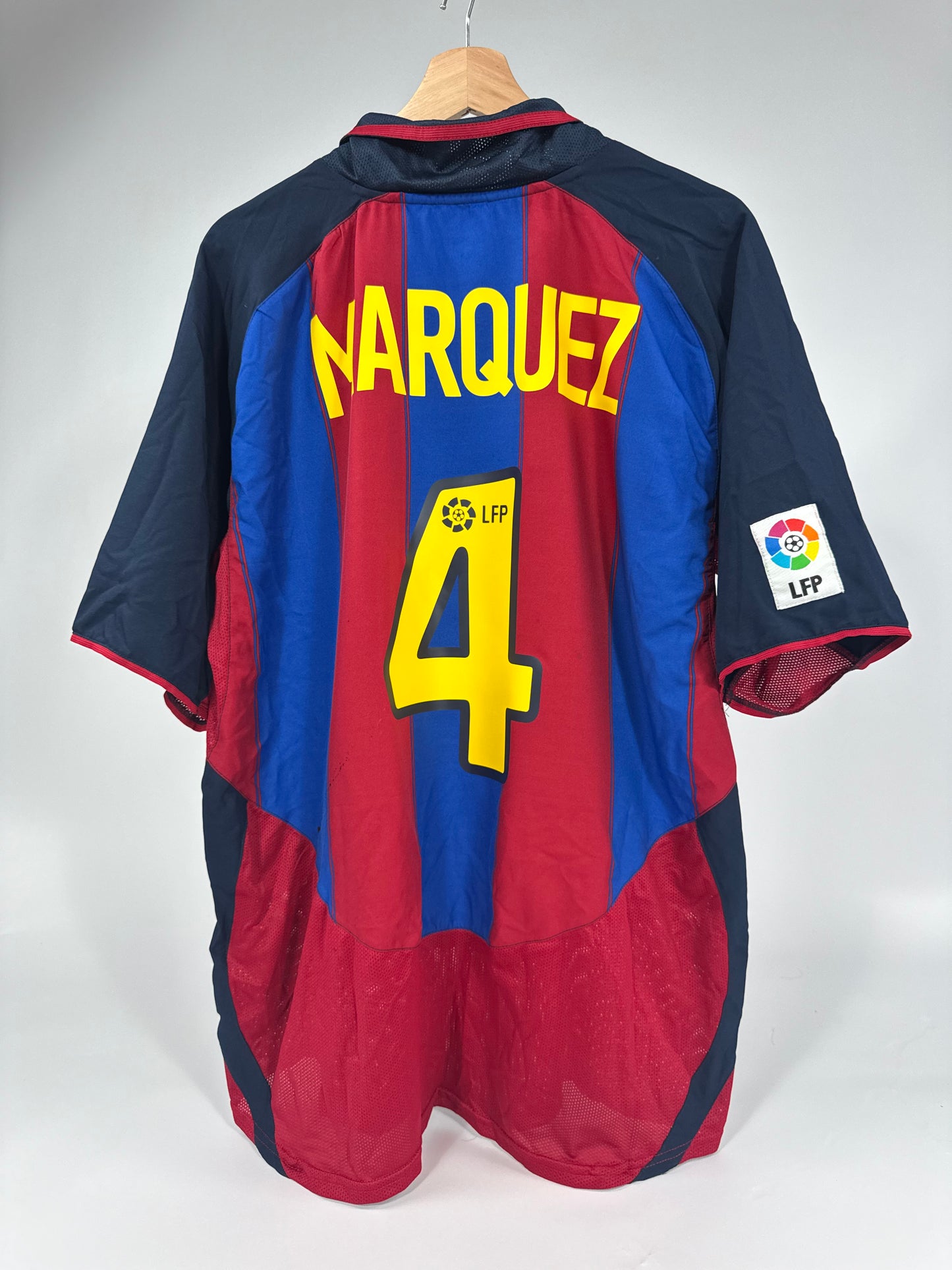 2003 NIKE FC BARCELONA HOME JERSEY MARQUEZ 4 (XL)
