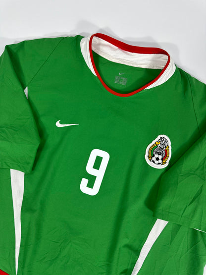 2003 NIKE MEXICO HOME JERSEY JARED BORGETTI 9 (XL)