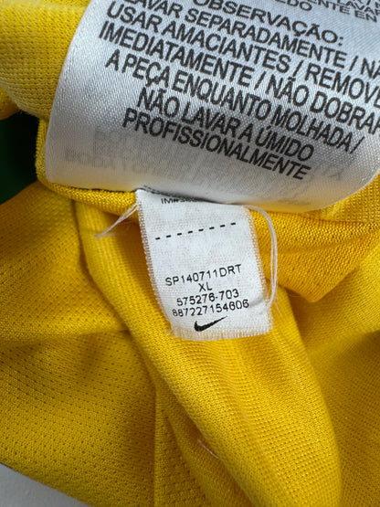 2014 NIKE BRAZIL HOME JERSEY NEYMAR JR 10 PLAYER VERSION (XL)