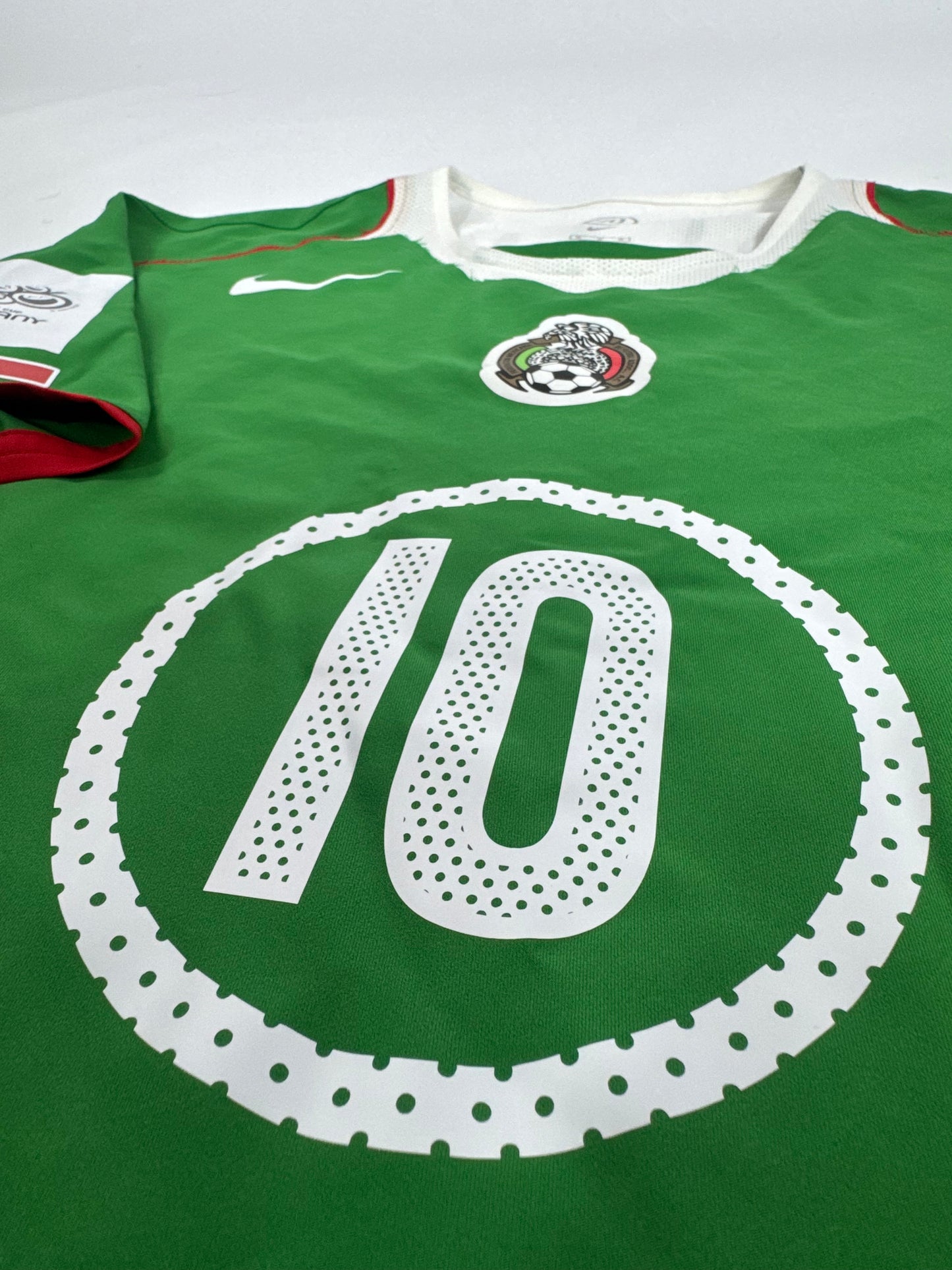 2004/05 NIKE T90 MEXICO HOME JERSEY CUAUHTEMOC BLANCO 10 PLAYER ISSUE UTILERIA (M)