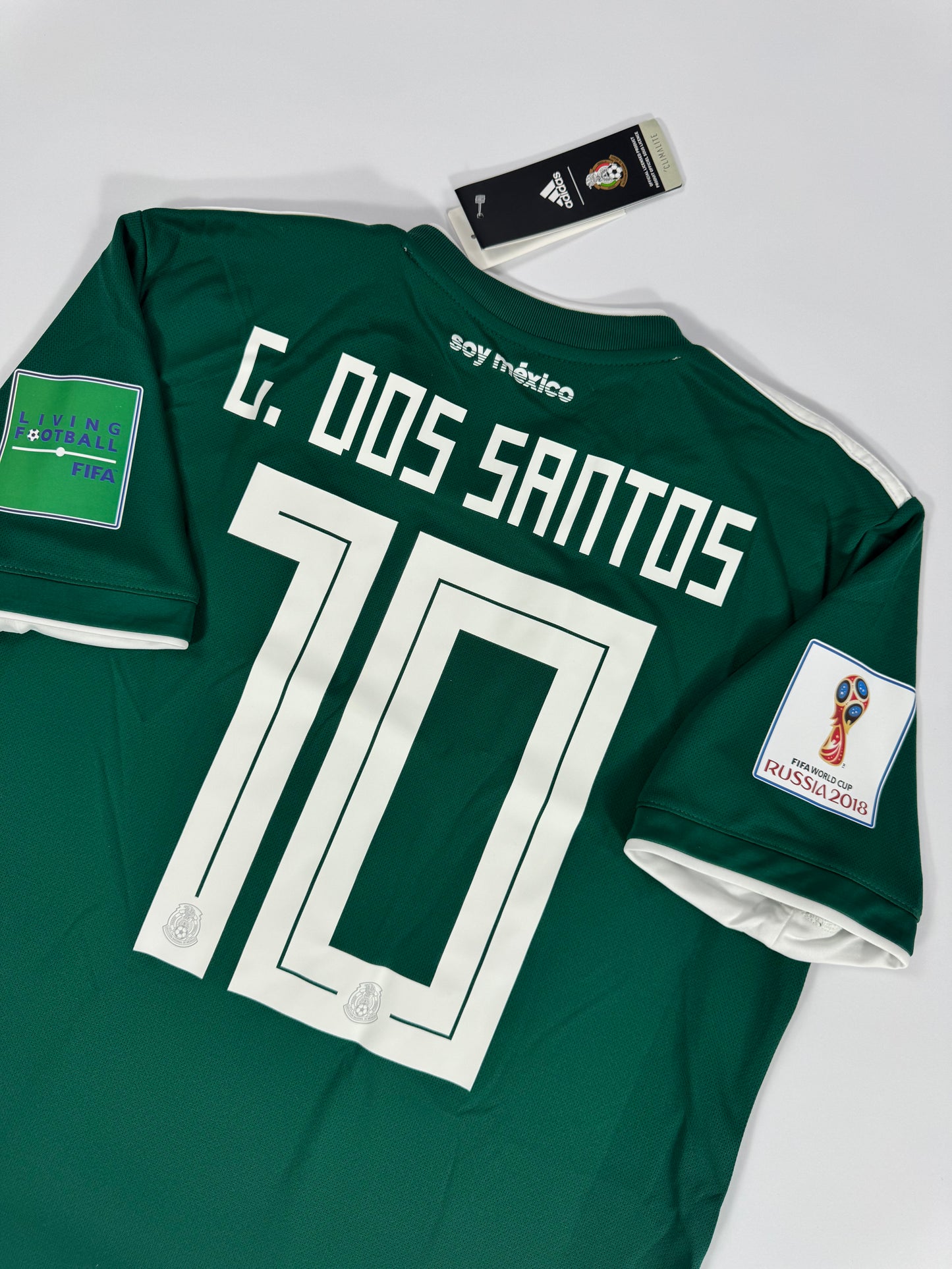2018 ADIDAS MEXICO HOME JERSEY GIO DOS SANTOS 10 NEW WITH TAGS (M)