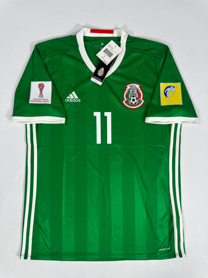 2016/17 ADIDAS MEXICO HOME JERSEY NEW WITH TAGS CONFEDERATIONS CUP CARLOS VELA 11 (L)