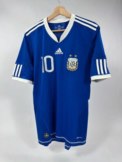2010 ADIDAS ARGENTINA AWAY JERSEY MESSI 10-(M)