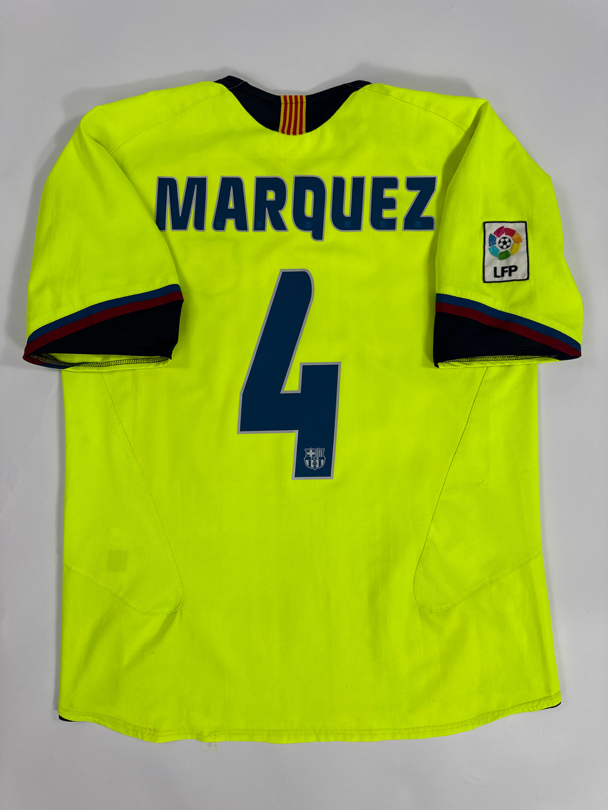 2005/06 NIKE T90 FC BARCELONA AWAY JERSEY RAF MARQUEZ 4 (L)