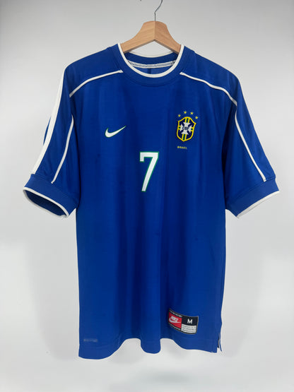 1998 NIKE  BRAZIL AWAY JERSEY RONALDINHO "RONALDO" 7 (M)